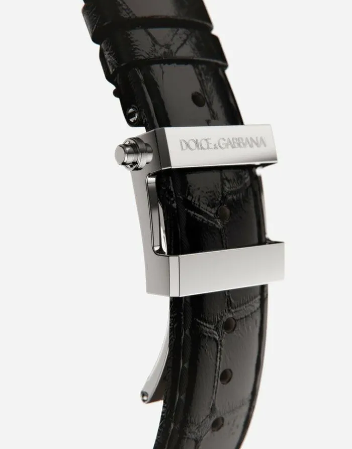 Dolce and Gabbana Watches Men Steel Watch With Smoky Quartz Black Dolce and Gabbana Watches Men Steel Watch With Smoky Quartz Black