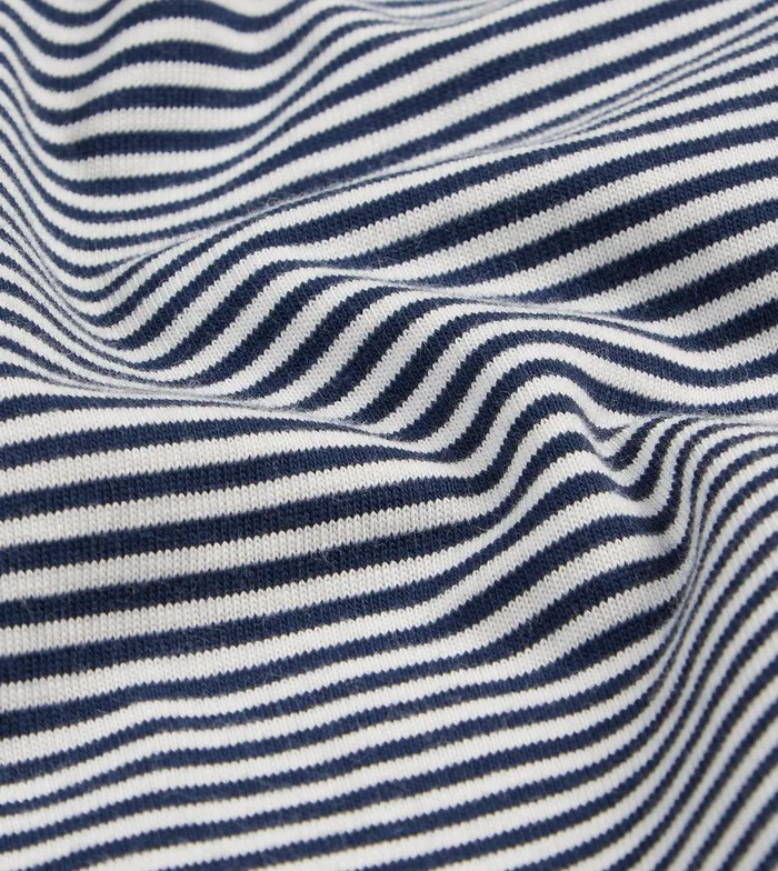 Drake039s Ecru And Navy Stripe Cotton Crew Neck Hiking TShirt 8211 Clothing
