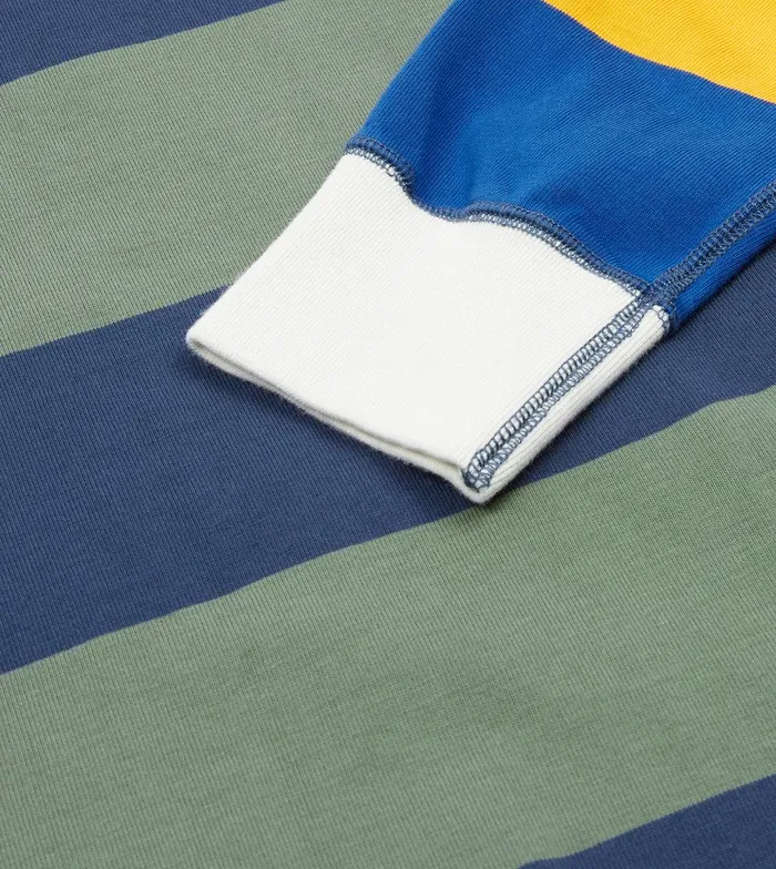 Drake039s Multicolour Block Stripe Cotton Rugby Shirt 8211 ClothingShirts