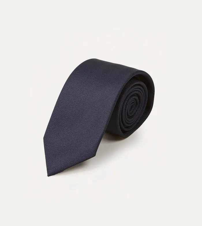 Drake039s Navy Silk Twill Tipped Tie 8211 Ties Drake039s Navy Silk Twill Tipped Tie 8211 Ties