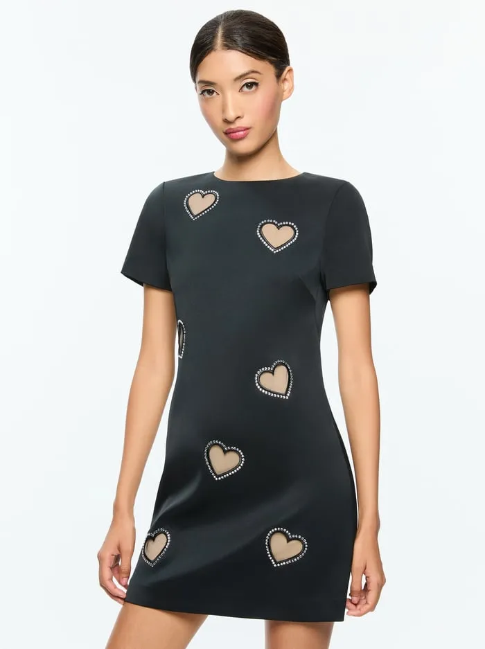 Dresses Women Alice Olivia Clyde Mini Dress Black