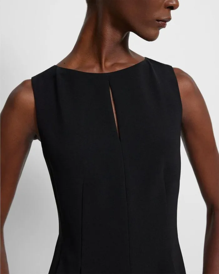 Dresses Women Theory FitandFlare Dress In Admiral Crepe Black