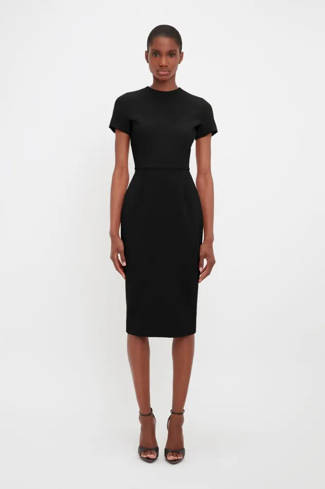 Dresses Women Victoria Beckham Fitted TShirt Dress In Black