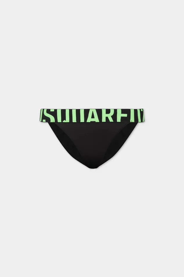 Dsquared2 Beachwear Logo Bikini Brief Blackgreen 8211 Women