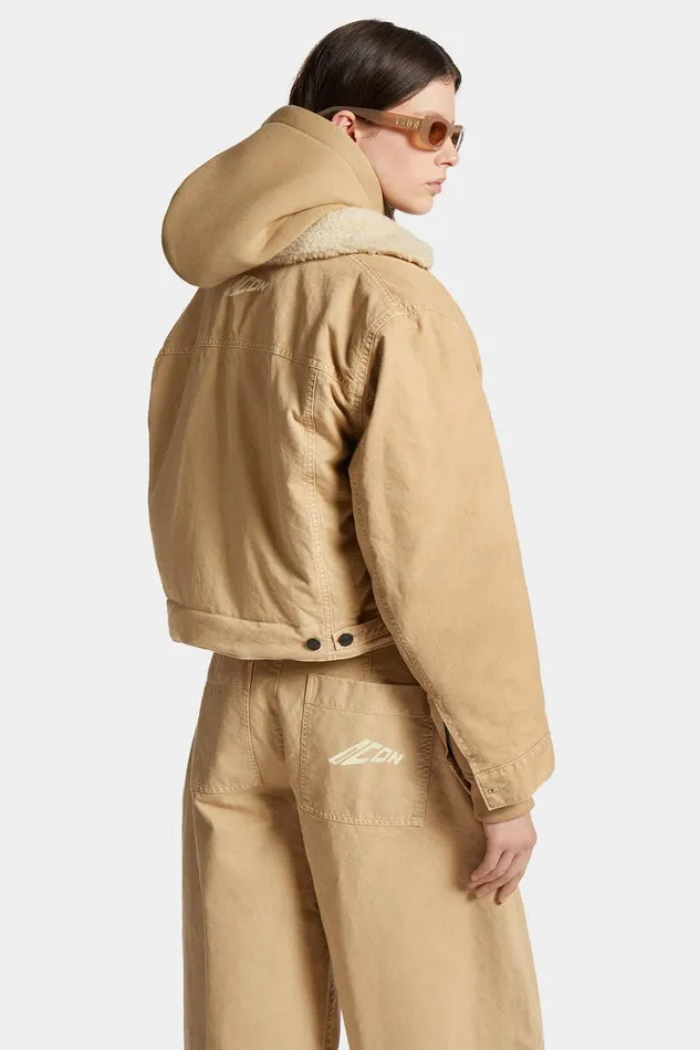 Dsquared2 Coats and Outerwear Icon New Generation Kaban Beige 8211 Women