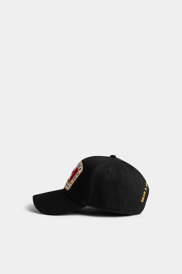 Dsquared2 Headwear D2 Patch Baseball Cap Black 8211 MenWomen
