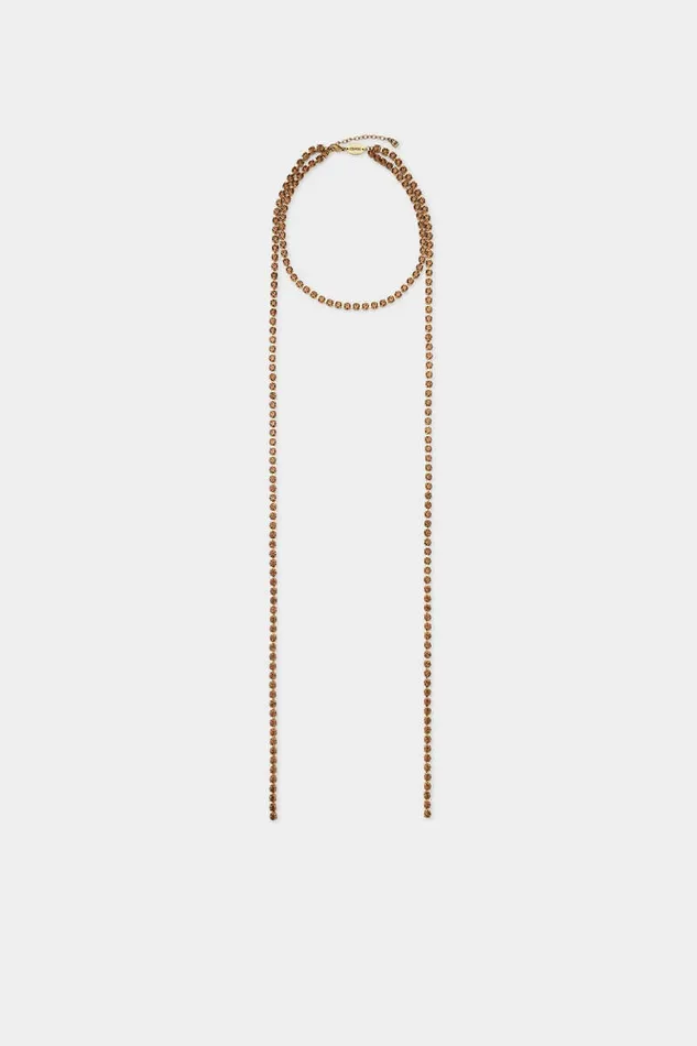 Dsquared2 Jewellery City Nights Necklace Goldhoney 8211 MenWomen