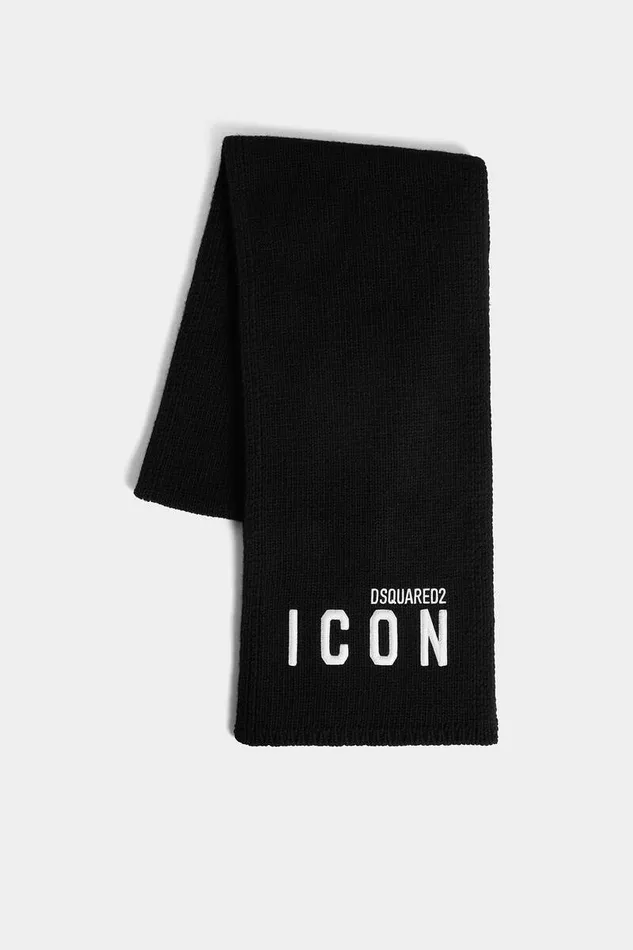 Dsquared2 Scarves Icon Knit Scarf Blackwhite 8211 Men