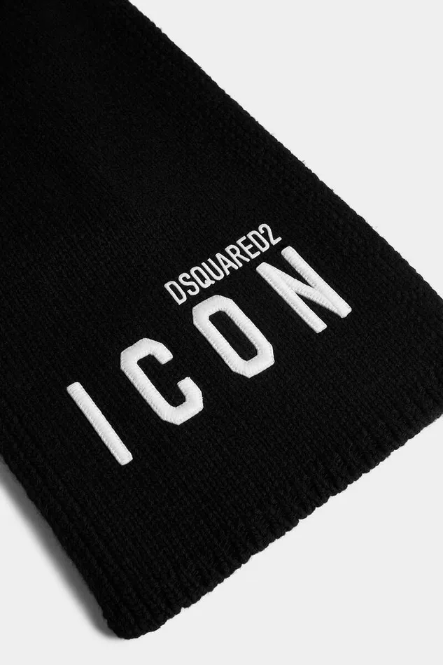 Dsquared2 Scarves Icon Knit Scarf Blackwhite 8211 Men