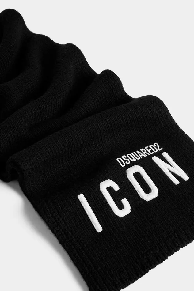 Dsquared2 Scarves Icon Knit Scarf Blackwhite 8211 Men