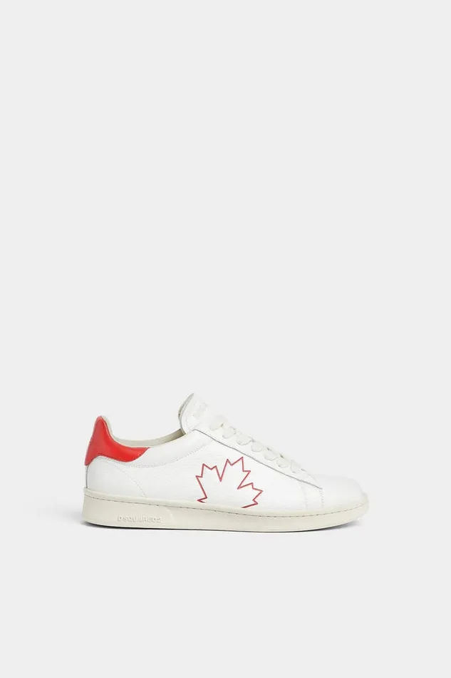 Dsquared2 Sneakers Maple Leaf Boxer Sneakers Whitered 8211 Men