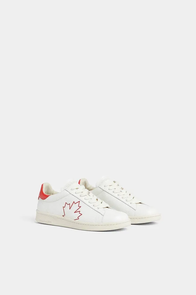 Dsquared2 Sneakers Maple Leaf Boxer Sneakers Whitered 8211 Men
