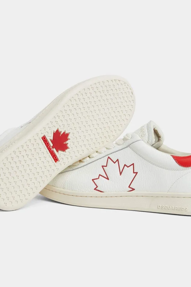Dsquared2 Sneakers Maple Leaf Boxer Sneakers Whitered 8211 Men