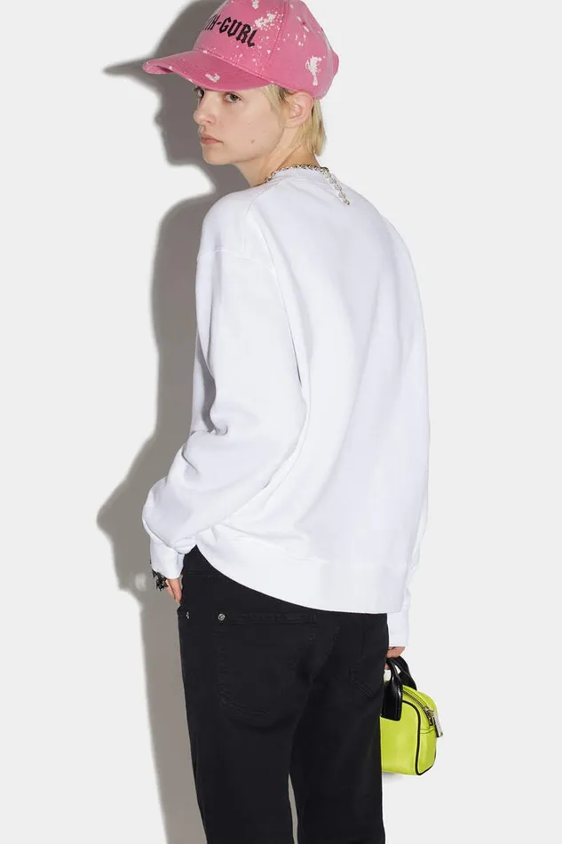 Dsquared2 Sweatshirts Mini Icon Cool Sweatshirt Wblack 8211 Women