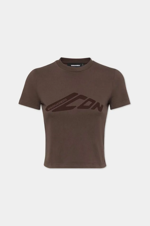 Dsquared2 Tops and TShirts Mini Fit Icon New Generation TShirt Dark Chocolate 8211 Women Dsquared2 Tops and TShirts Mini Fit Icon New Generation TShirt Dark Chocolate 8211 Women