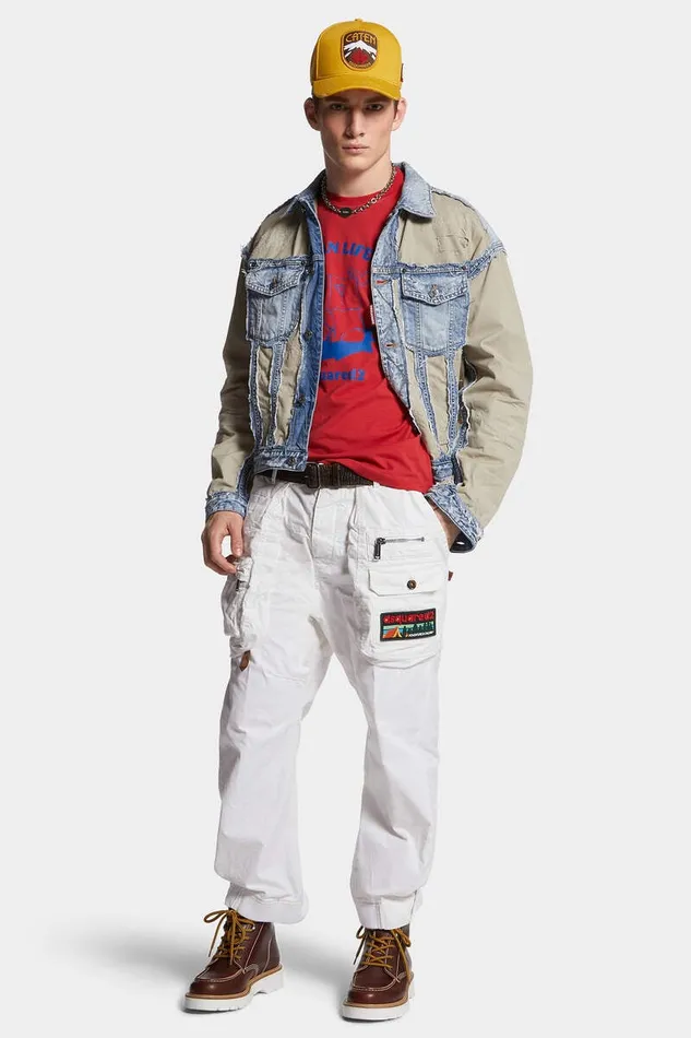 Dsquared2 Trousers D2 Adventure Cargo Kawaii Pant White 8211 Men