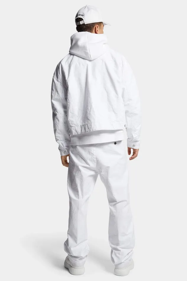 Dsquared2 Trousers Icon New Generation Canvas Loose Chinos White 8211 Men