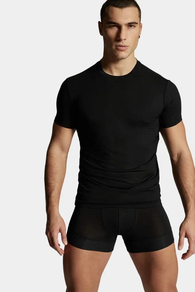 Dsquared2 Underwear Basic Basic Round Neck TShirt Black 8211 Men