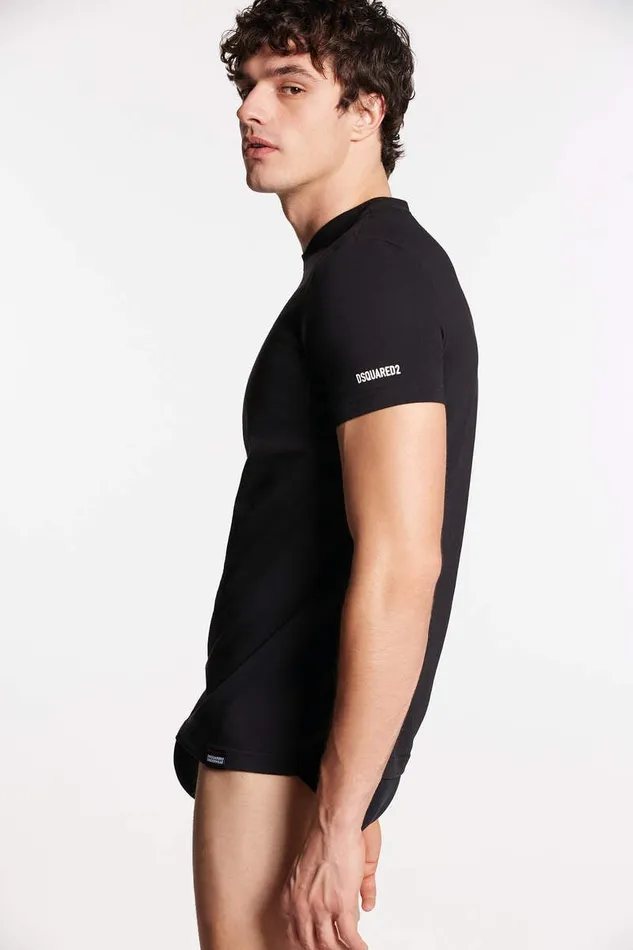 Dsquared2 Underwear Mini Basic Round Neck TShirt Black 8211 Men