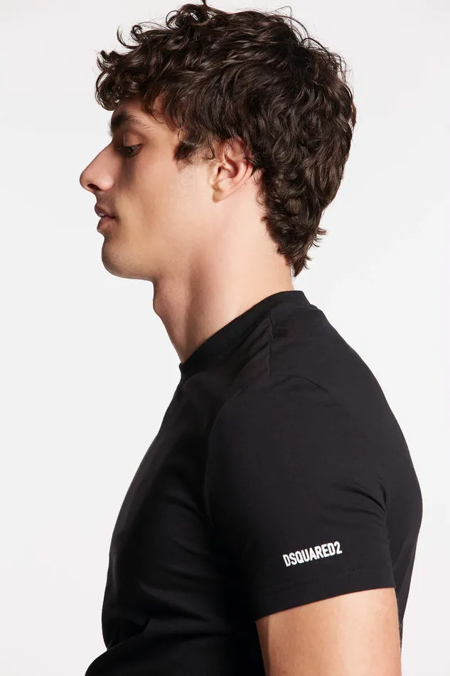 Dsquared2 Underwear Mini Basic Round Neck TShirt Black 8211 Men