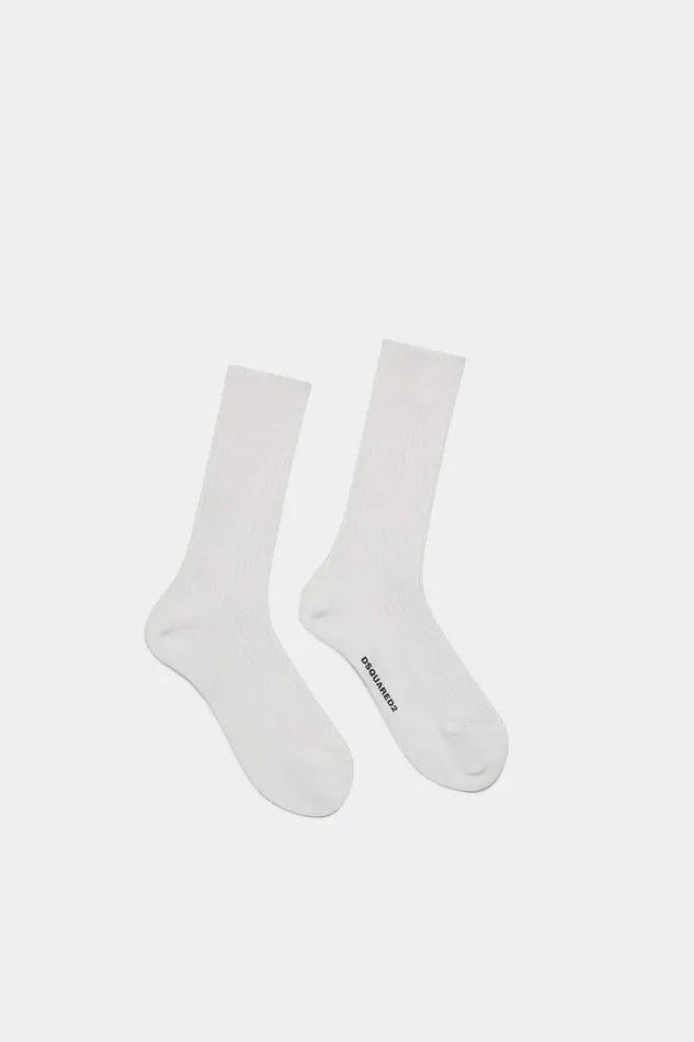 Dsquared2 Underwear Stay Morbido Socks White 8211 Men