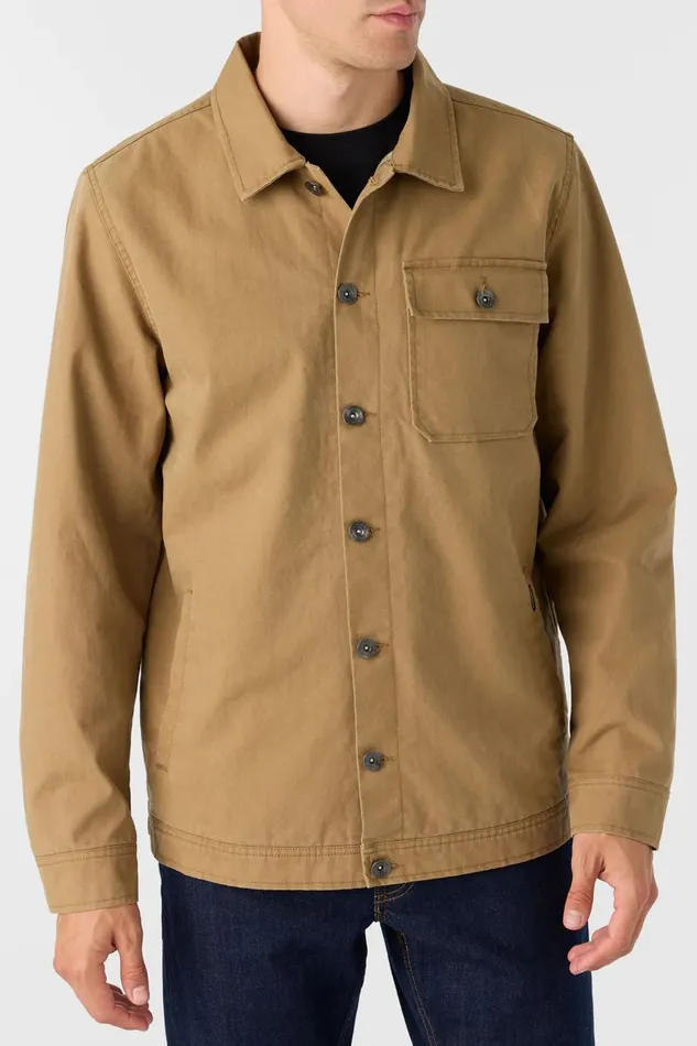 EAST CLIFF BYPASS JACKET Dark Khaki Men O039NEILL Featured