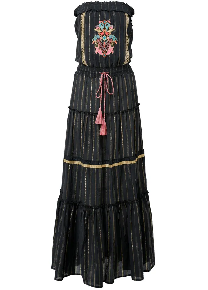 EMBROIDERED MAXI DRESS Black Women VENUS Sundresses