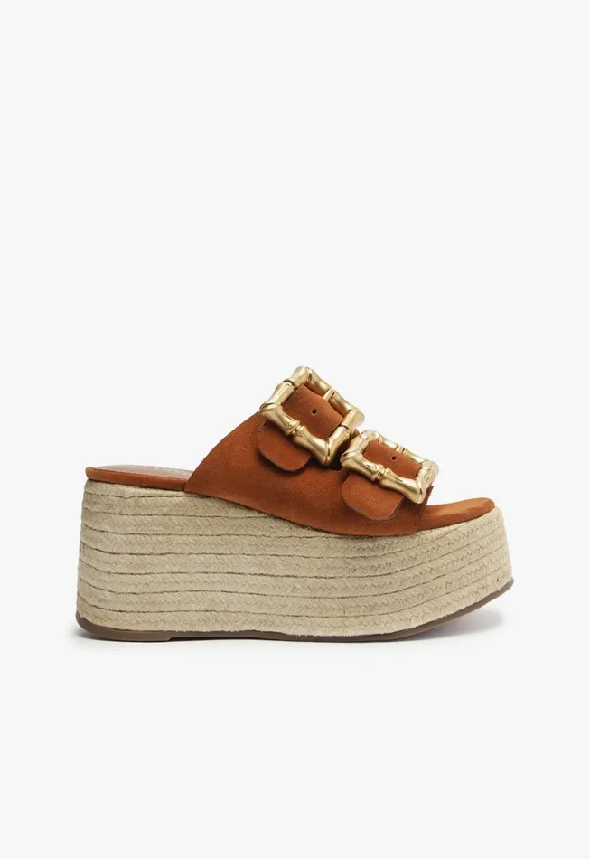 Enola Rope Flatform Honey Peach Women Schutz Shoes Enola