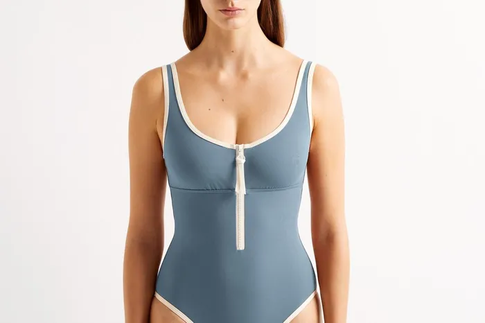 ERES Beatriz Tank OnePiece Requin Bleu 23ePercale Women OnePiece Swimsuits