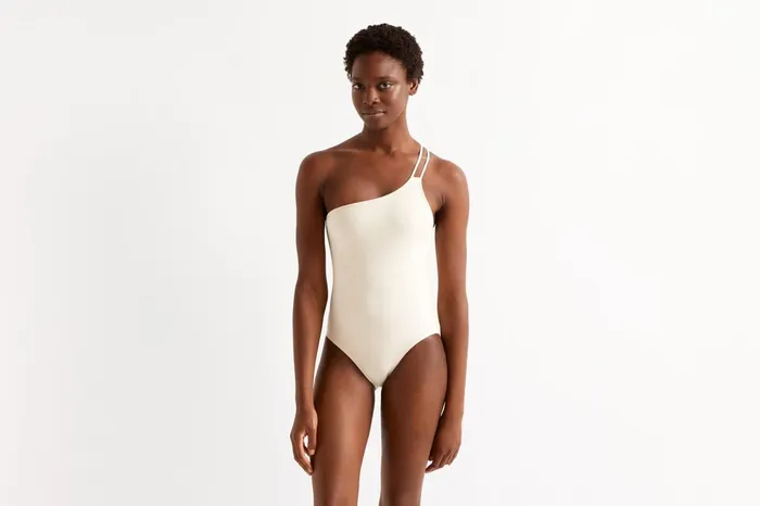 ERES Guarana OneShoulder OnePiece Percale Women OnePiece Swimsuits