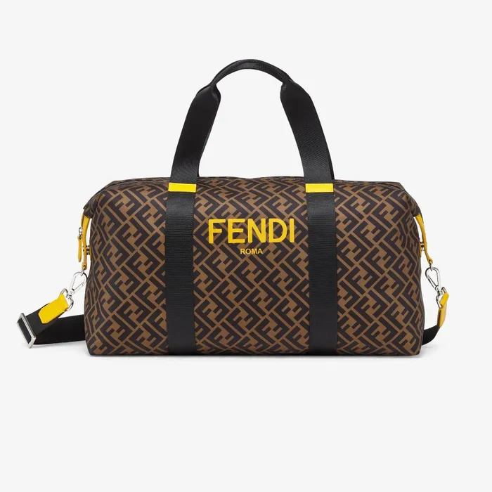 Fendi Accessories Weekend Bag Nylon Weekend Bag With Fendi Roma Print 8211 Kids