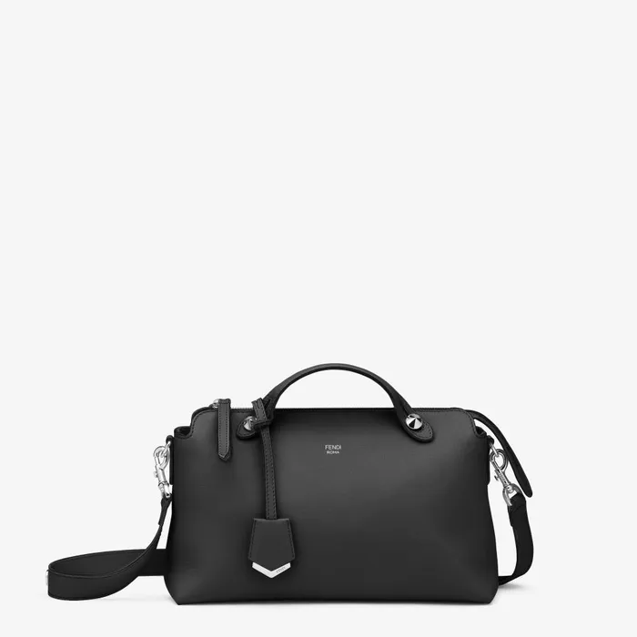 Fendi Boston Bags By The Way Medium Black Leather Boston Bag 8211 Women