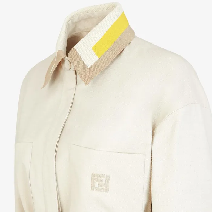 Fendi Coordinated Sets Jacket Beige Cotton GoTo Jacket 8211 Women
