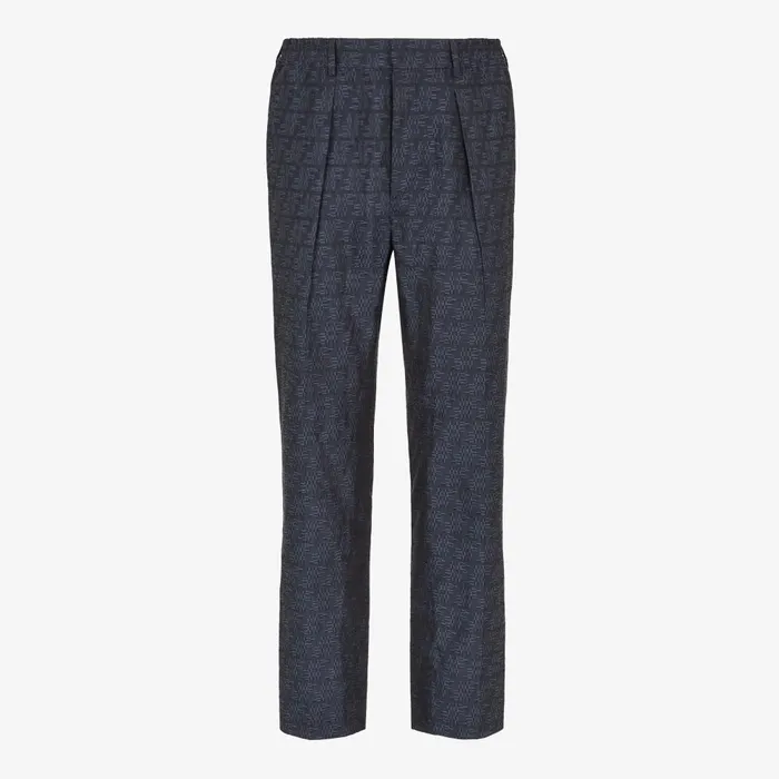 Fendi Coordinated Sets Pants Blue FF Labyrinth Jacquard Pants 8211 Men