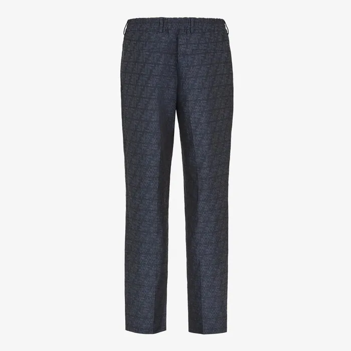 Fendi Coordinated Sets Pants Blue FF Labyrinth Jacquard Pants 8211 Men