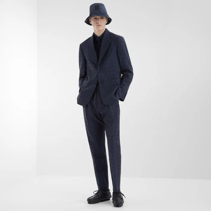 Fendi Coordinated Sets Pants Blue FF Labyrinth Jacquard Pants 8211 Men