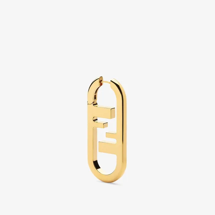 Fendi Earrings OLock Single Earring Goldcolor Earring 8211 Women