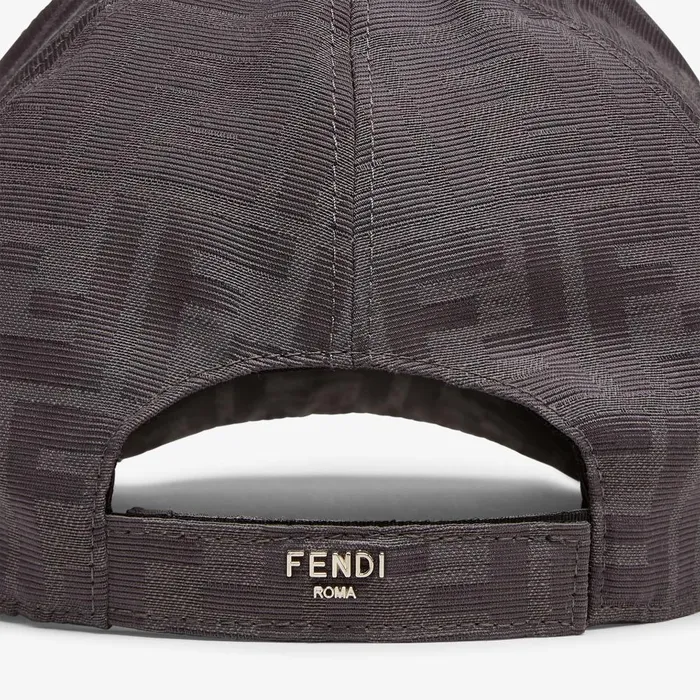 Fendi Hats and Gloves Hat Gray FF Jacquard Baseball Cap 8211 Men