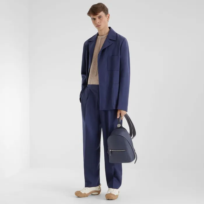 Fendi Jackets and Suits Jacket Blue Wool Jacket 8211 Men