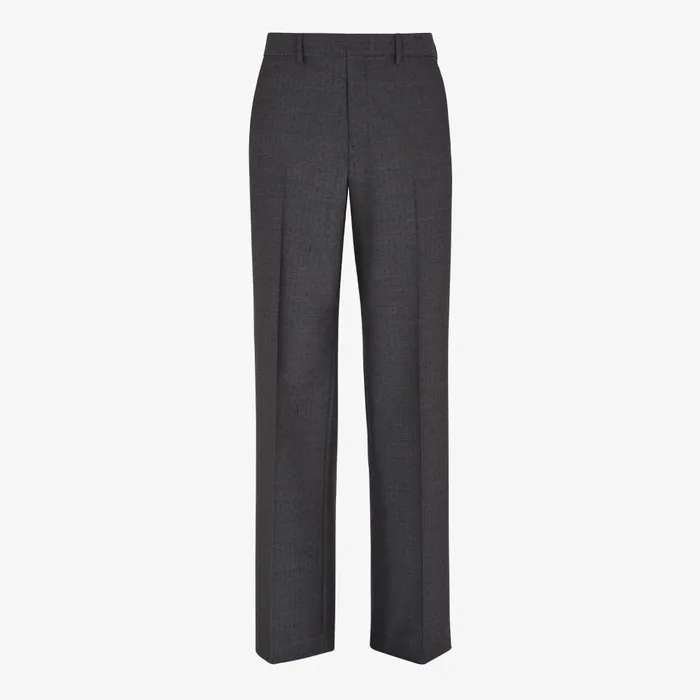 Fendi Jackets and Suits Pants Gray Wool Pants 8211 Men