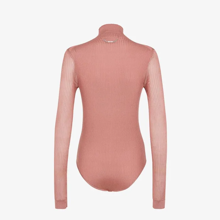 Fendi Tops and Shirts Bodysuit Light Pink Viscose Bodysuit 8211 Women