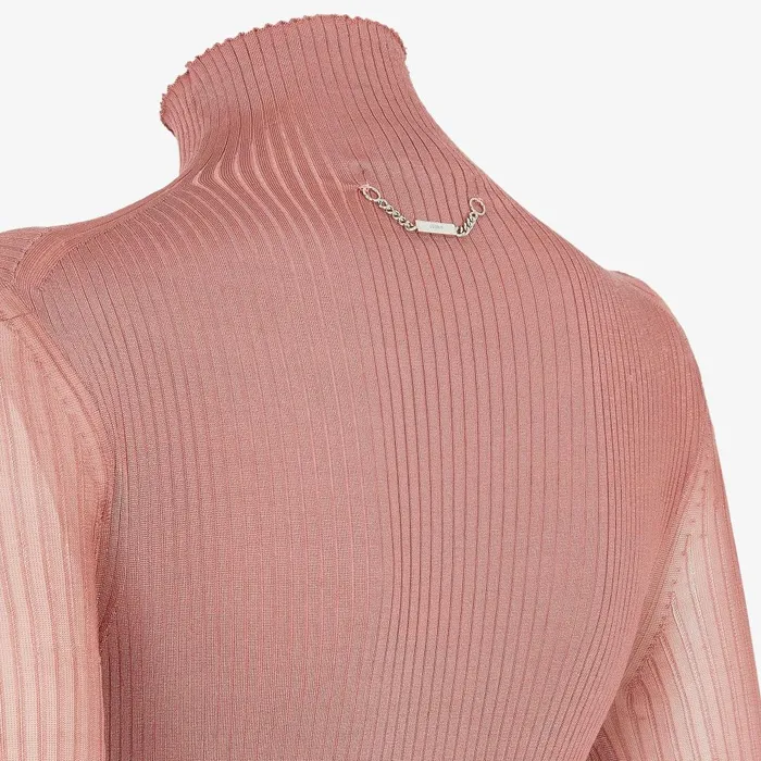 Fendi Tops and Shirts Bodysuit Light Pink Viscose Bodysuit 8211 Women