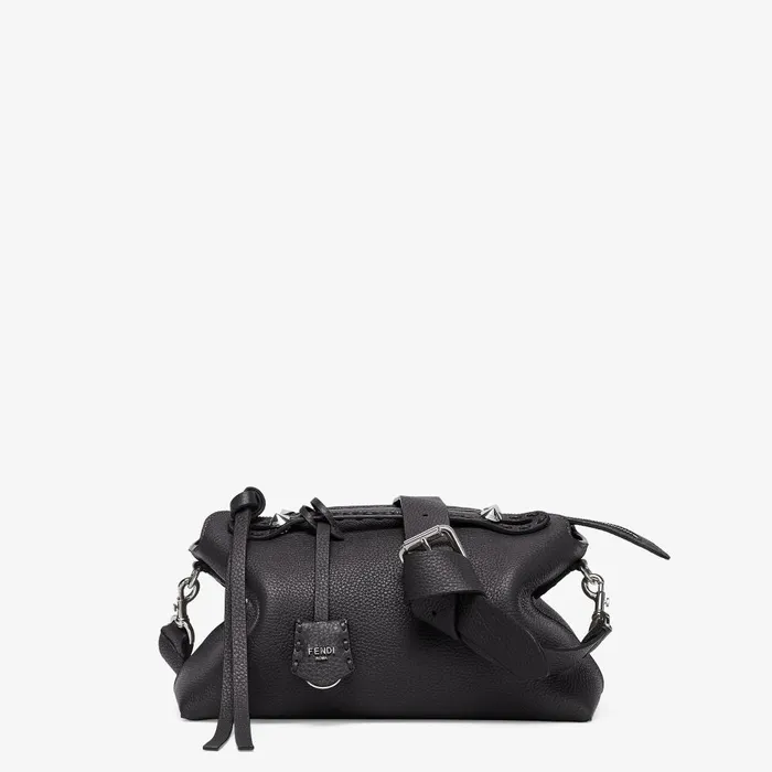 Fendi Tote Bags By The Way Selleria Medium Black Selleria Bag With 192 Handsewn Topstitches 8211 Women