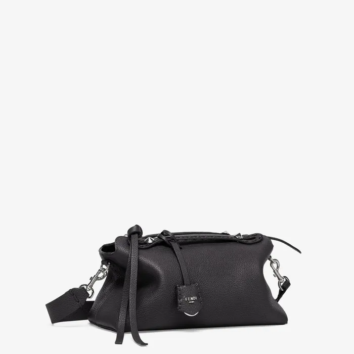 Fendi Tote Bags By The Way Selleria Medium Black Selleria Bag With 192 Handsewn Topstitches 8211 Women