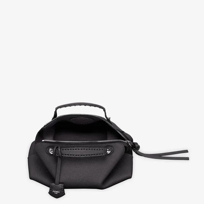 Fendi Tote Bags By The Way Selleria Medium Black Selleria Bag With 192 Handsewn Topstitches 8211 Women