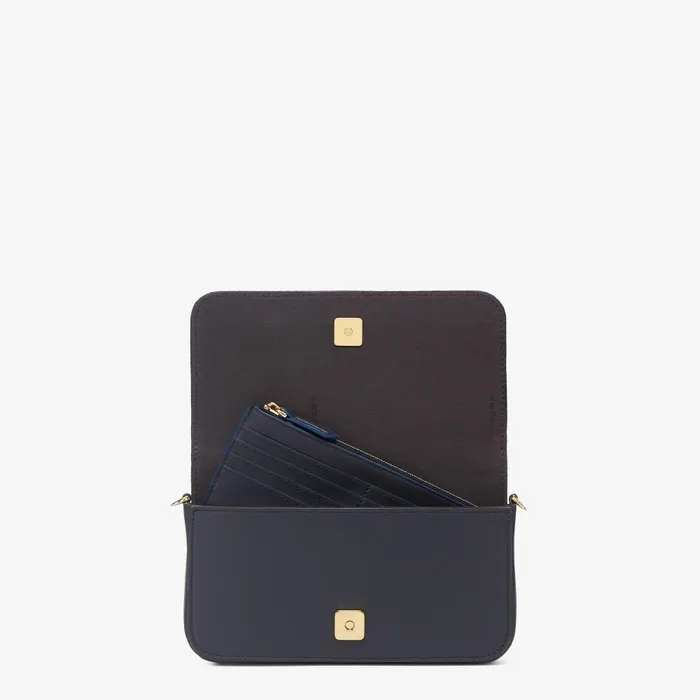 Fendi Wallets On Chain Fendigraphy Wallet On Chain Dark Blue FF Chenille Wallet 8211 Women