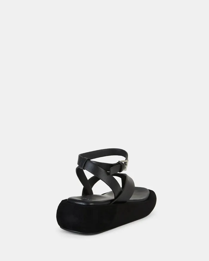 Flat Sandals NOVO Shoes Women TAHNEY BLACK Sandals