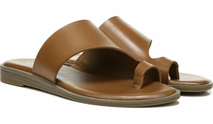 Flat Sandals Women Franco Sarto Franco Gem Sandal Light Brown Leather