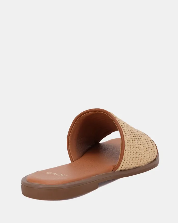 Flat Sandals Women NOVO Shoes RUNE BEIGE Sandals
