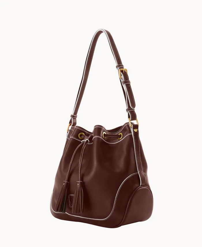 Florentine Drawstring Chestnut Woman Dooney and Bourke Shoulder Bags Florentine Drawstring Chestnut Woman Dooney and Bourke Shoulder Bags